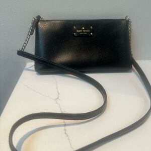 Kate Spade Black Crossbody Bag with Chain Strap